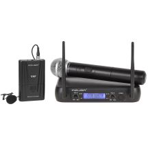 VHF microphone 2 channels WR-358LD (1 x handheld mic + 1 x clip)