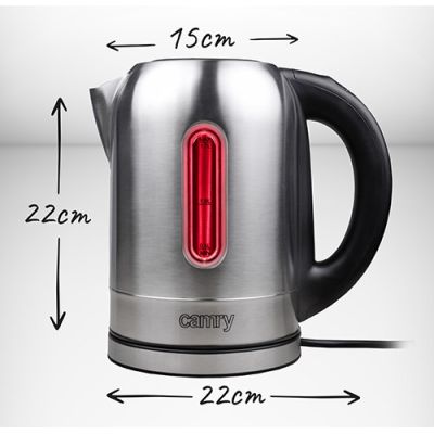 18. Electric kettle Adler CR 1253 (2200W 1.7l; stainless steel color)