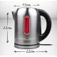 18. Electric kettle Adler CR 1253 (2200W 1.7l; stainless steel color)