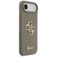 4. Guess Silicone Big 4G Script Case for iPhone Air - Brown