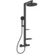 SHOWER SET ALU+ BLACK MATT