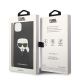 8. Karl Lagerfeld Saffiano Karl`s Head Patch Case for iPhone 13 / 14 / 15 - Black