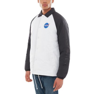 2. Vans X Space Voyager NASA Torrey Padded MTE Men's Jacket White/Black - VN0A3HXZWUZ