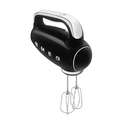 2. Smeg HMF01BLEU hand mixer in a retro 1950s style.