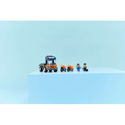 11. LEGO City 60491 Motorcycle Transporter