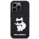 3. Karl Lagerfeld KLHCP14L3DRKHNK iPhone 14 Pro 6.1" black/black hardcase Rubber Choupette 3D
