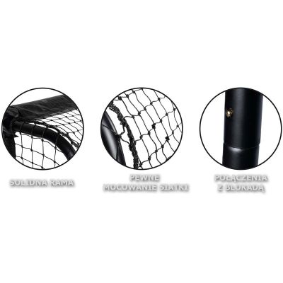 32. FOOTBALL GOAL WITH NET 180x120x60CM ENERO PRO