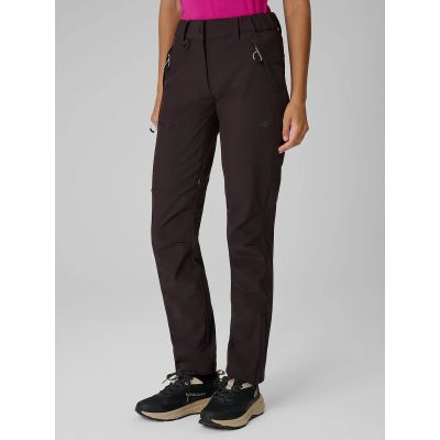 9. Women's trekking trousers softshell windproof membrane 10000 4F 4FRAW26TFTRF1608-80S