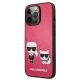 2. Karl Lagerfeld Ikonik Karl&Choupette Case for iPhone 13 Pro / iPhone 13 - Fuchsia