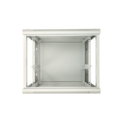 4. Extralink 12U 600x450 ASP Gray wall-mounted rack cabinet, solid sheet metal door
