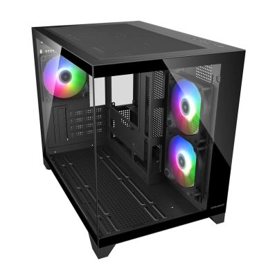 2. COUGAR CGR-2QA6B-RGB Mini Tower, Black