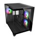 2. COUGAR CGR-2QA6B-RGB Mini Tower, Black