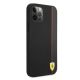 4. Ferrari FESAXHCP12LBK iPhone 12 Pro Max 6.7" black/black hardcase On Track Carbon Stripe