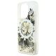 6. Guess Liquid Glitter Flower MagSafe iPhone 16 Pro Case - Beige