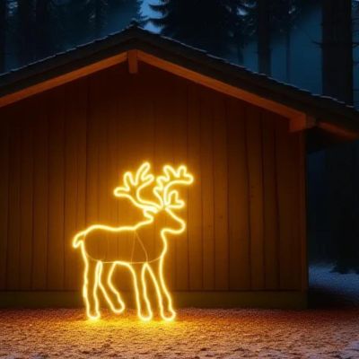 15. NEON DECORATIVE LAMP 735 LEDS REINDEER