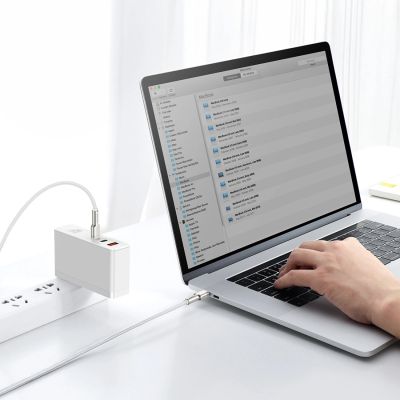 9. Baseus Cafule Metal 100W USB-C - USB-C Cable 2m - White