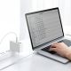 9. Baseus Cafule Metal 100W USB-C - USB-C Cable 2m - White