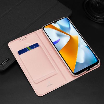 21. Dux Ducis Skin Pro case for Oppo Reno 8 flip cover card wallet stand blue