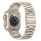 2. Tech-Protect Stainless Stainless Steel Bracelet for Apple Watch 44 / 45 / 46 / 49 mm – Silver-Gold