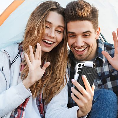 6. Dudao K11 10000mAh Powerbank with Built-in Cables - Black