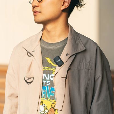 16. BOYA BOYAMIC 2-02 Wireless Lavalier Microphones 2.4 GHz - Black