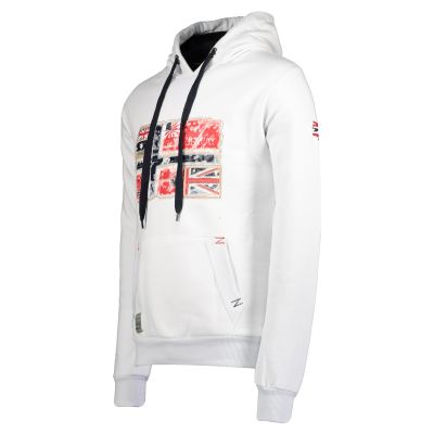4. Geographical Norway GPEPE 2 MEN 100 EO BS2 Men's Sweatshirt (WT1874H/GN-WHITE)