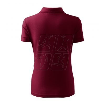 3. Women's Pique Polo Shirt (garnet)