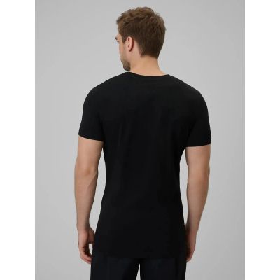 Men's plain cotton T-shirt 4F 4FWMM00TTSHM3340-20S