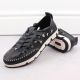 21. Leather openwork shoes Rieker W RKR652, navy blue