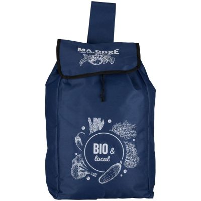 17. TROLLEY SHOPPING BAG ON WHEELS WITH FRAME 25L BLUE