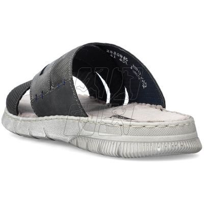 5. Comfortable Rieker M RKR581 gray flip-flops