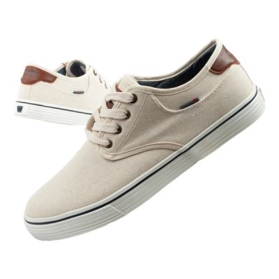 Wrangler Men’s Calypso Derby Sneakers, Ecru Casual Shoes, Stylish and Comfortable