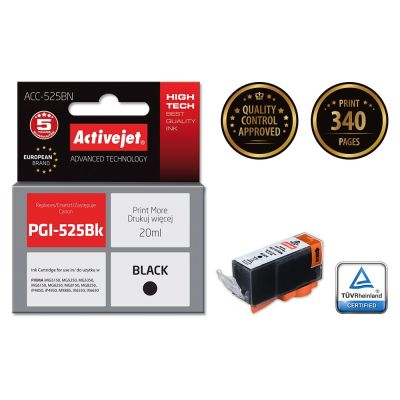 2. Activejet ACC-525BN Ink (replaces Canon PGI-525PGBK; Supreme; 20 ml; black)