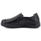 7. Women's comfortable leather slip-on shoes, black, Vinceza 107241