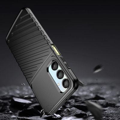5. Thunder Case for Samsung Galaxy A56/A36 Silicone Armored Cover - Black