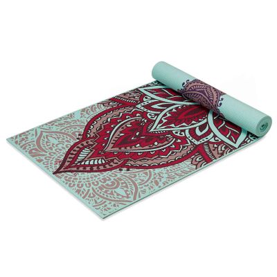 3. Gaiam Ara Rouge Double-Sided Yoga Mat 6 mm 63368