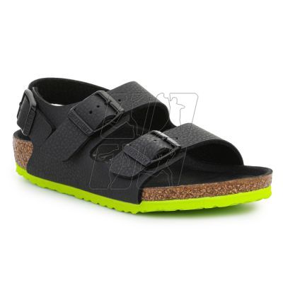 Sandals Birkenstock Milano Kinder 1022129 Desert Soil Black Lime