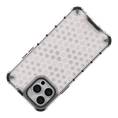 7. Honeycomb Case armor cover with TPU Bumper for iPhone 13 Pro Max green
