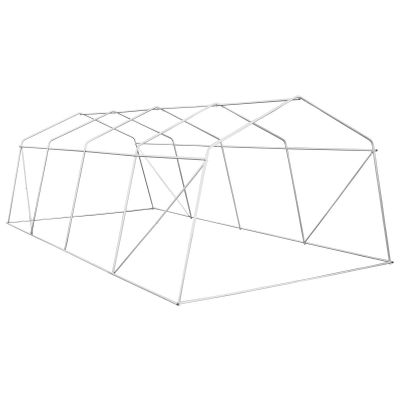 42. GREENHOUSE GARDEN TUNNEL 300x600x200CM PE STRUCTURE STEEL GREEN