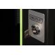 3. Unique 19" 16U wall-mounted network cabinet, 600x600, glass door, black, undivided, assembled, 100kg