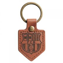 FC Barcelona keychain original licensed leather pennant BLL7061