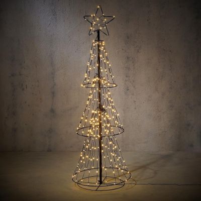2. DECORATIVE CHRISTMAS TREE 310 LED WARM WHITE 150 CM LUCA