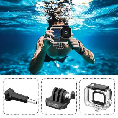 2. Tech-Protect GA200 Waterproof Case for GoPro Hero 9 / 10 / 11 / 12 - Transparent