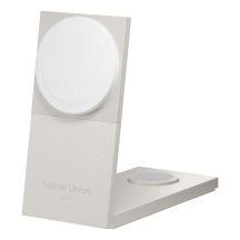 15W Qi2 wireless charger for three devices compatible with MagSafe (sandstone)