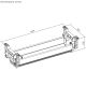 2. MACLEAN UNDERDESK CABLE ORGANIZER/EXTENSION CORD, MAX LOAD 5KG, WHITE MC-106 W