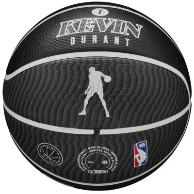 2. Wilson NBA Player Icon Kevin Durant Outdoor Ball WZ4006001XB