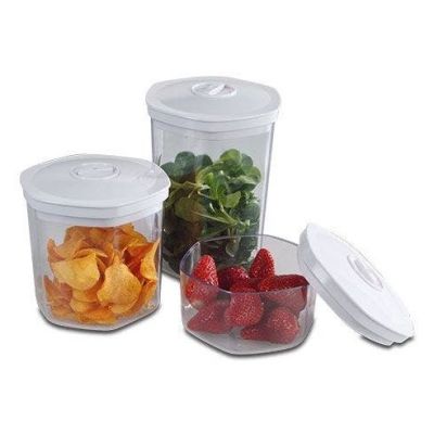 2. Solis 92278 Food Storage Container Other Box Transparent, White 3 pcs.