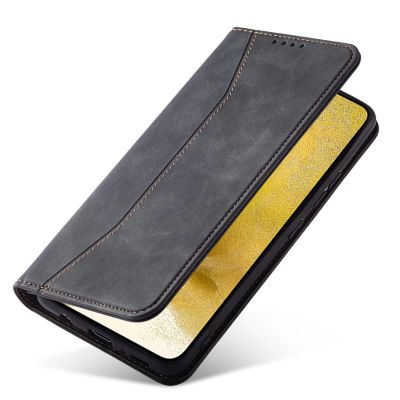 4. Magnet Fancy Case Case for Samsung Galaxy S22 + (S22 Plus) Pouch Wallet Card Holder Black