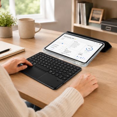 10. AmazingThing Minimal Case Keylite Combo Keyboard Case for iPad 11" 2025 - Black