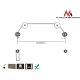 2. Maclean MC-557 TV cable hanger (wall-mounted, hanger - 70"; max. 50kg)